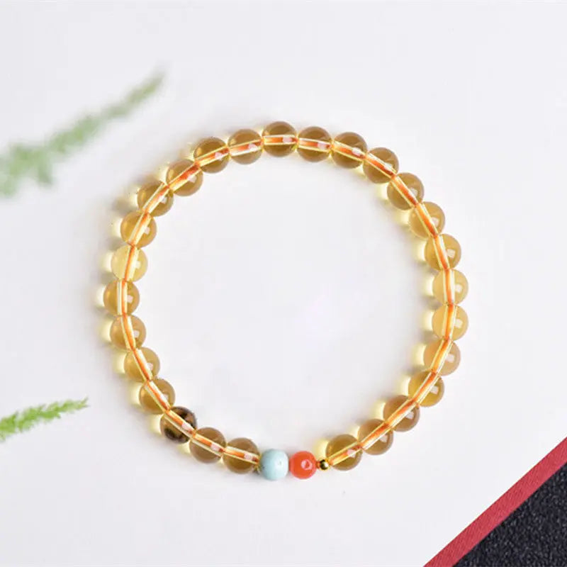 SAFE WEALTHY CITRINE BRACELET ENERGY HANDMADE_2