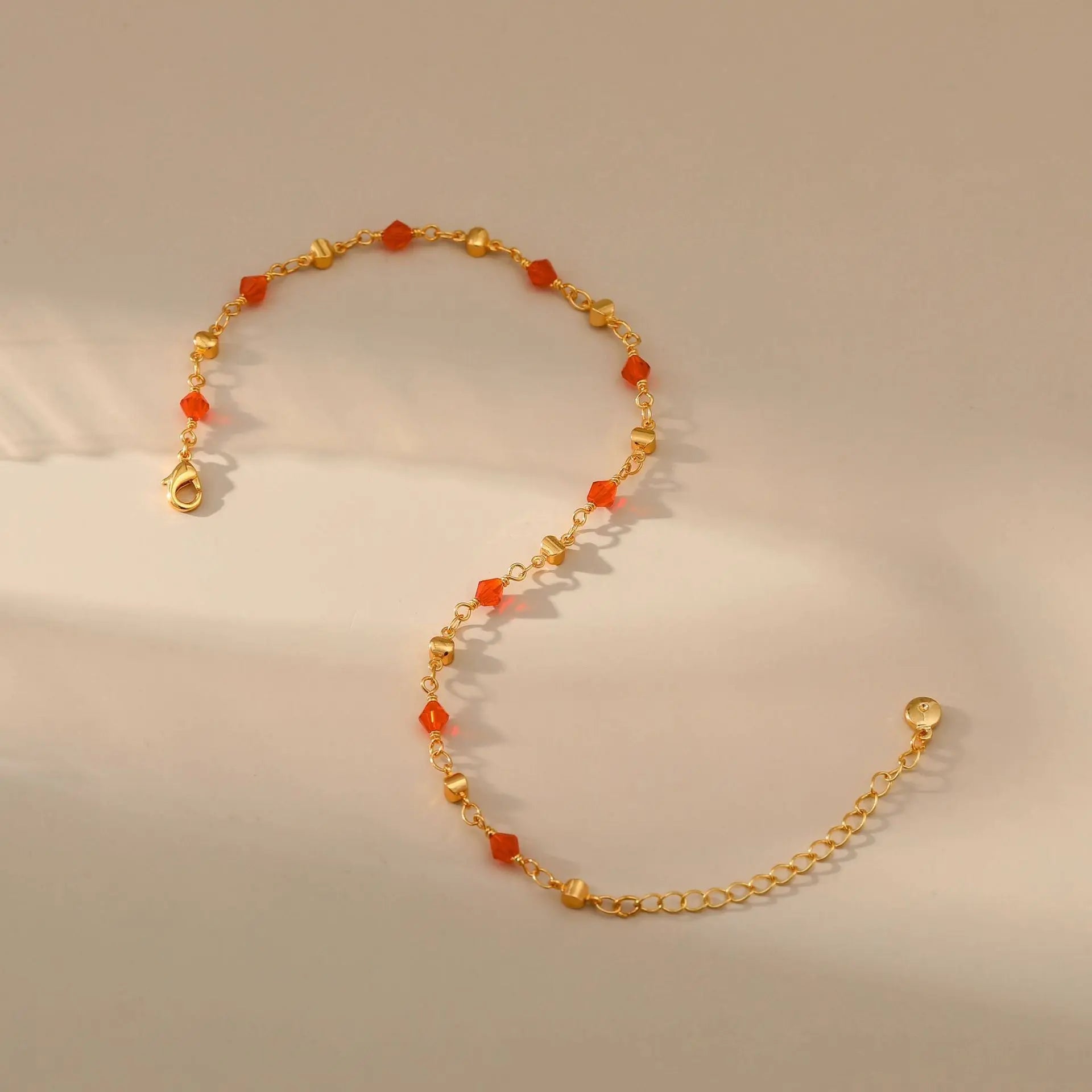 RED ZIRCON ENHANCES SELF-CONFIDENCE ANKLET-2