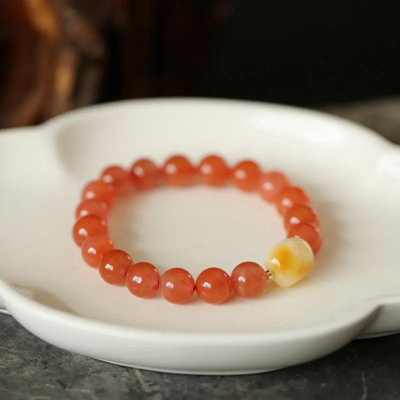 RED AGATE STONE PEACEFUL ENERGY BRACELET_3