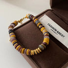 COFFEE COLORED NATURAL STONE NOURISHING BODY NECKLACE_2