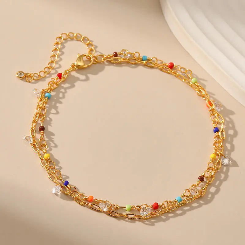 WHITE CRYSTAL BRINGS PEACE OF MIND ANKLET-1