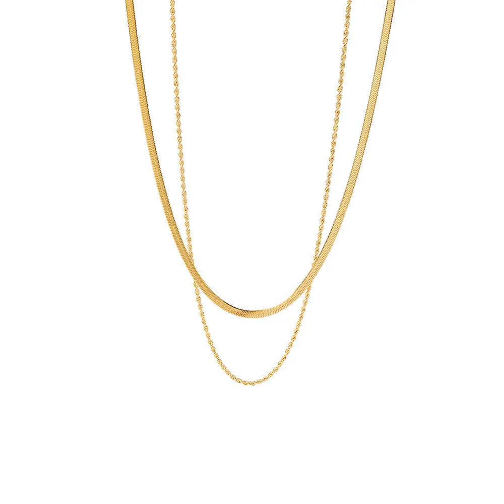 RUOYI SNAKE CHAIN TITANIUM STEEL NECKLACE_6