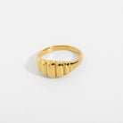 Croissant Titanium Steel Ring_5