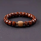 TIBETAN YAK BONE TIGER EYE STONE BRACELETS_1