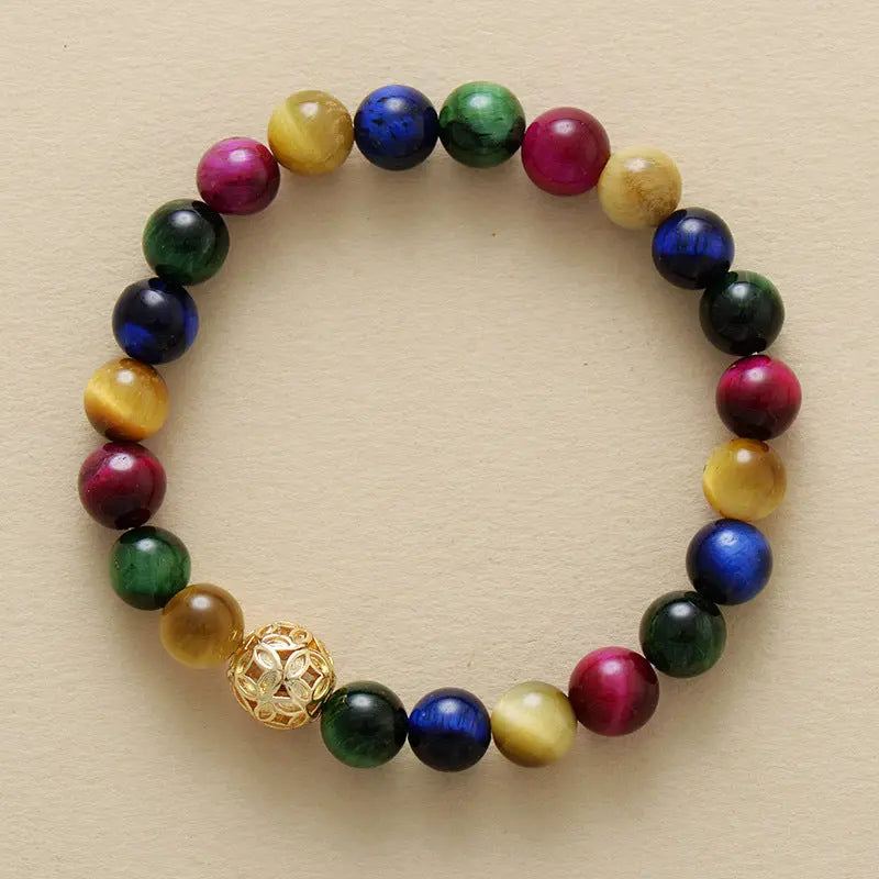 PROTECT BALANCE ENERGY MULTICOLOR TIGER EYE ENERGY BRACELET-2