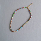 COLORED TRUE STONE PEACE NECKLACE_2