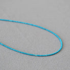 SIMPLE ELEGANT TURQUOISE SHORT NECKLACE_2