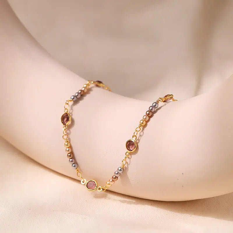 PEARL TOWN HEART CALMING ANKLET-2