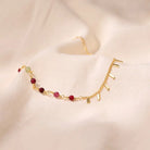 COLORED ROUGH STONE CALMING ANKLET-3