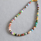 COLORED TRUE STONE PEACE NECKLACE_3