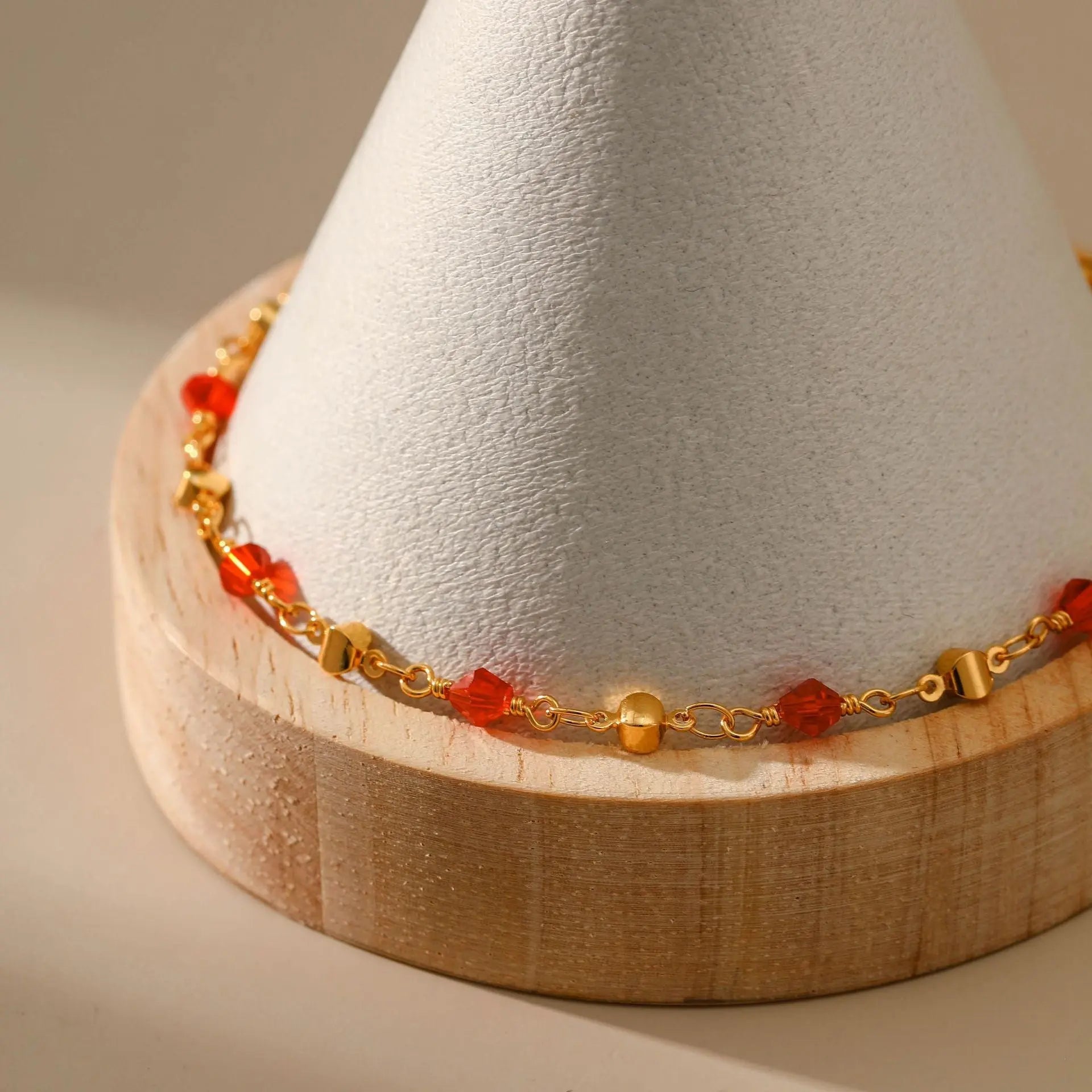 RED ZIRCON ENHANCES SELF-CONFIDENCE ANKLET-4