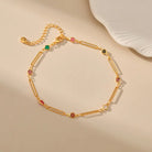 COLOR ZIRCON LIFE FORCE ANKLET-1