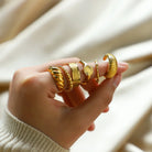 Croissant Titanium Steel Ring_8