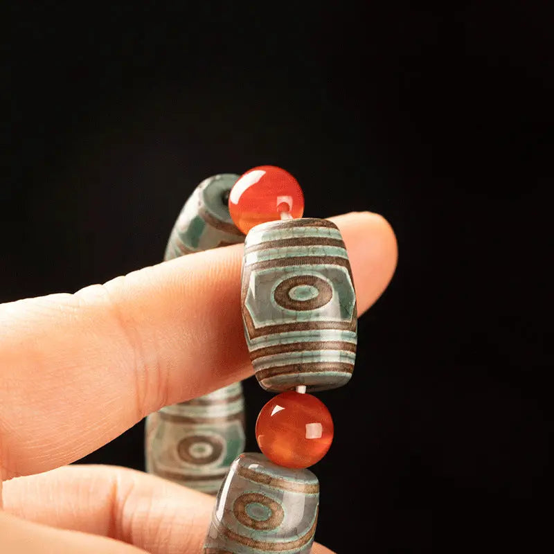 TIBETAN DZI AGATE CRACKLE BRACELETS_3