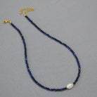 BLACK SPINEL TURQUOISE LOVE COMING NECKLACE_5