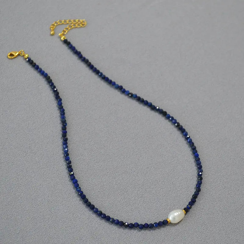 BLACK SPINEL TURQUOISE LOVE COMING NECKLACE_5