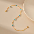 COLOR ZIRCON LIFE FORCE ANKLET-4