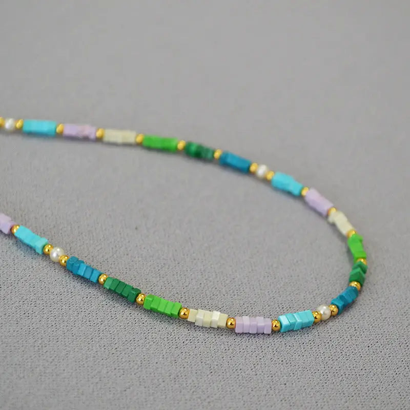 COLORED TURQUOISE VITALITY SUMMER NECKLACE_2