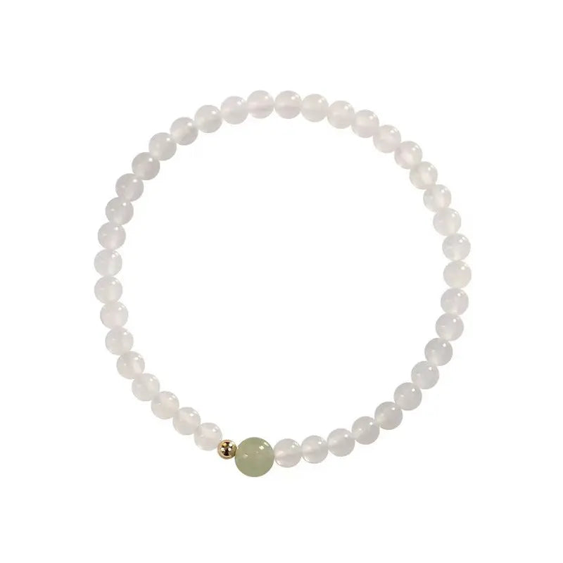 BALANCE&PROTECTION HETIAN JADE WHITE AGATE Energy BRACELET-4