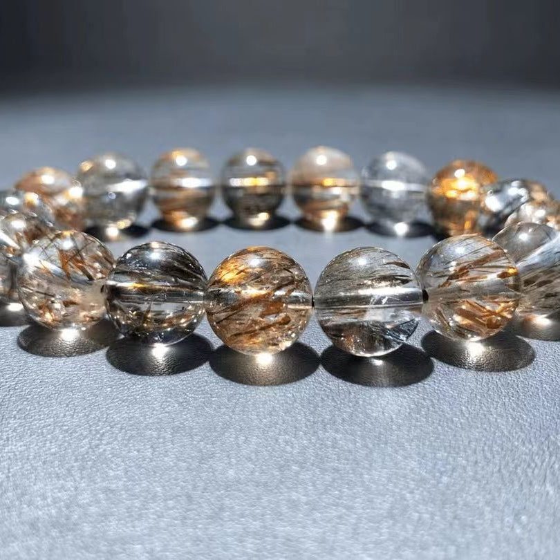 BLACK GOLD SUPER 7 CRYSTAL BRACELET-2