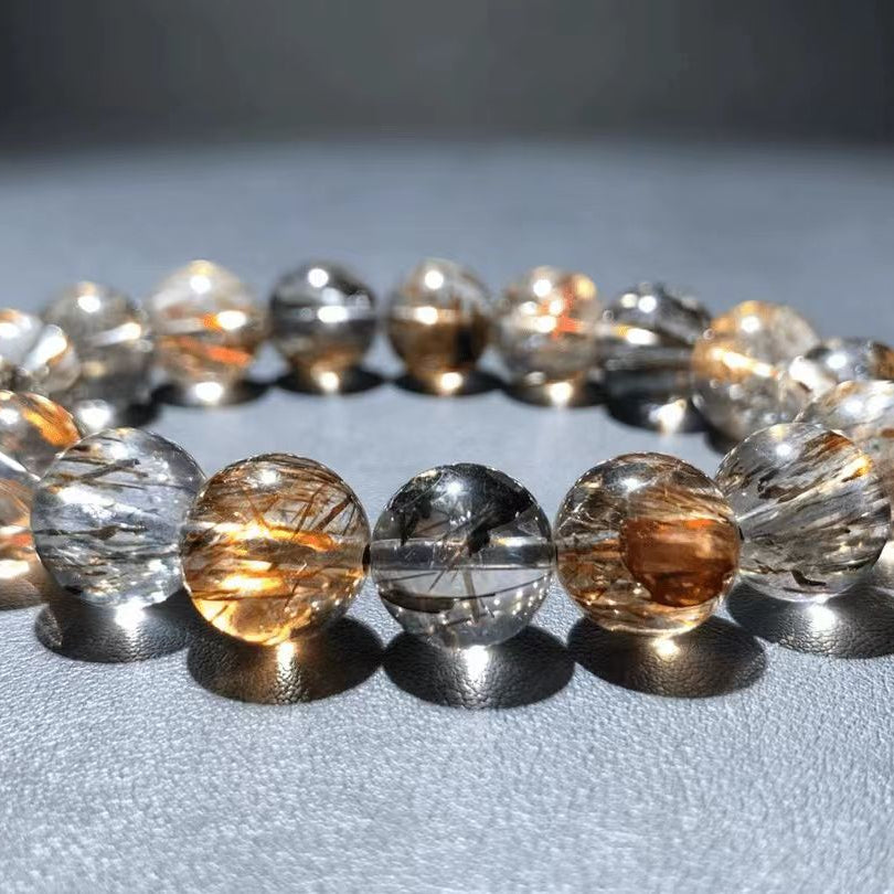 BLACK GOLD SUPER 7 CRYSTAL BRACELET-3