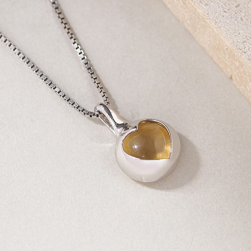 CITRINE AMETHYST NECKLACE PENDANT-3