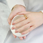 PERSONALIZED KNOTTED TITANIUM RING-3