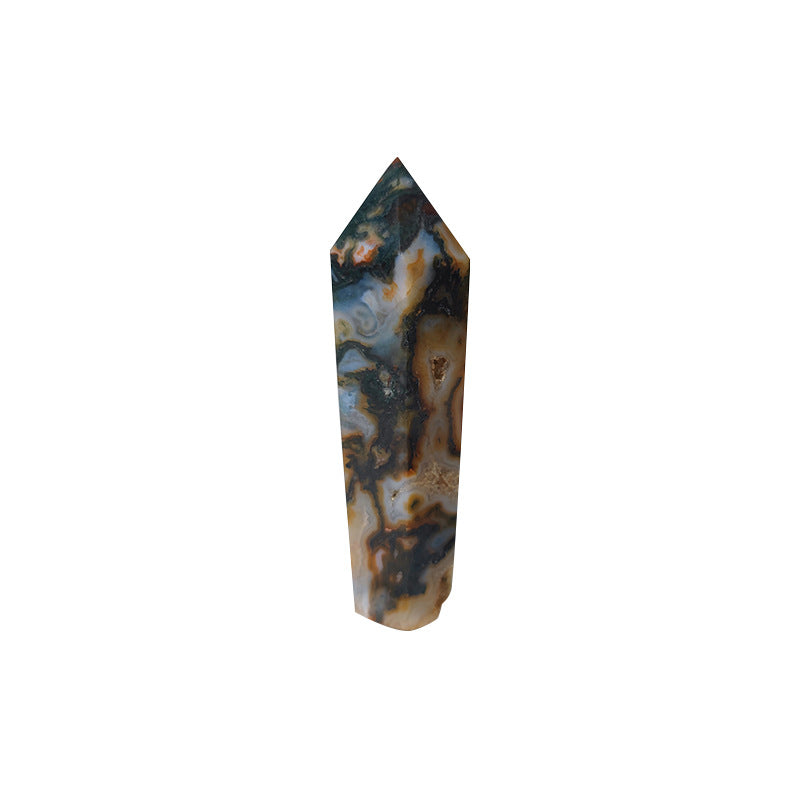 RED WATER GRASS AGATE HEXAGONAL PRISM-5