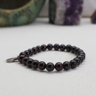 SCORPIO DARK RED GARNET CRYSTAL BRACELET-1
