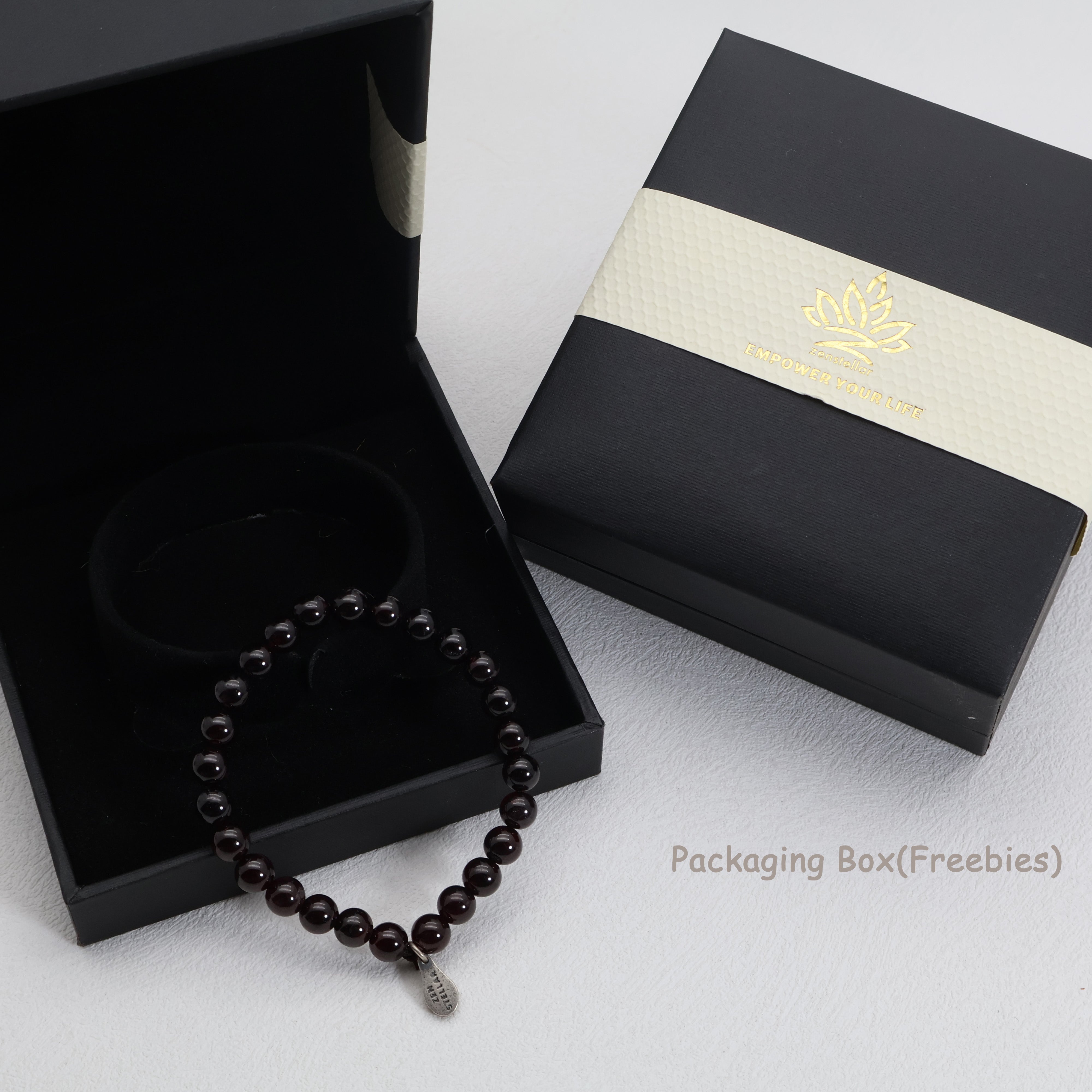 SCORPIO DARK RED GARNET CRYSTAL BRACELET-5