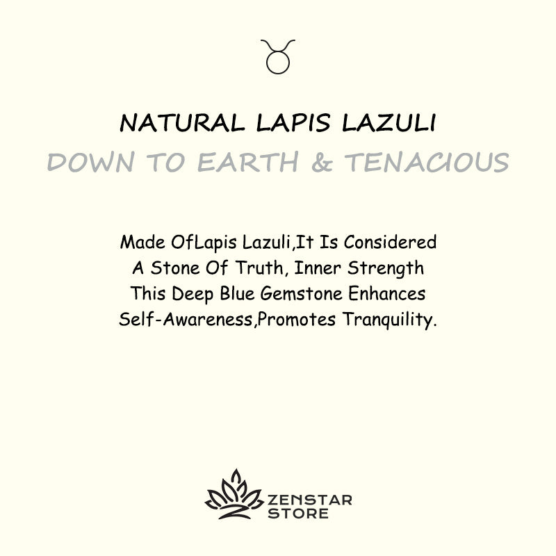 TAURUS LAPIS LAZULI CRYSTAL BRACELET-6