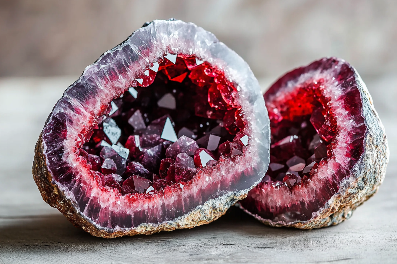 Garnet Geodes: The Deep Red Crystals of Passion and Protection