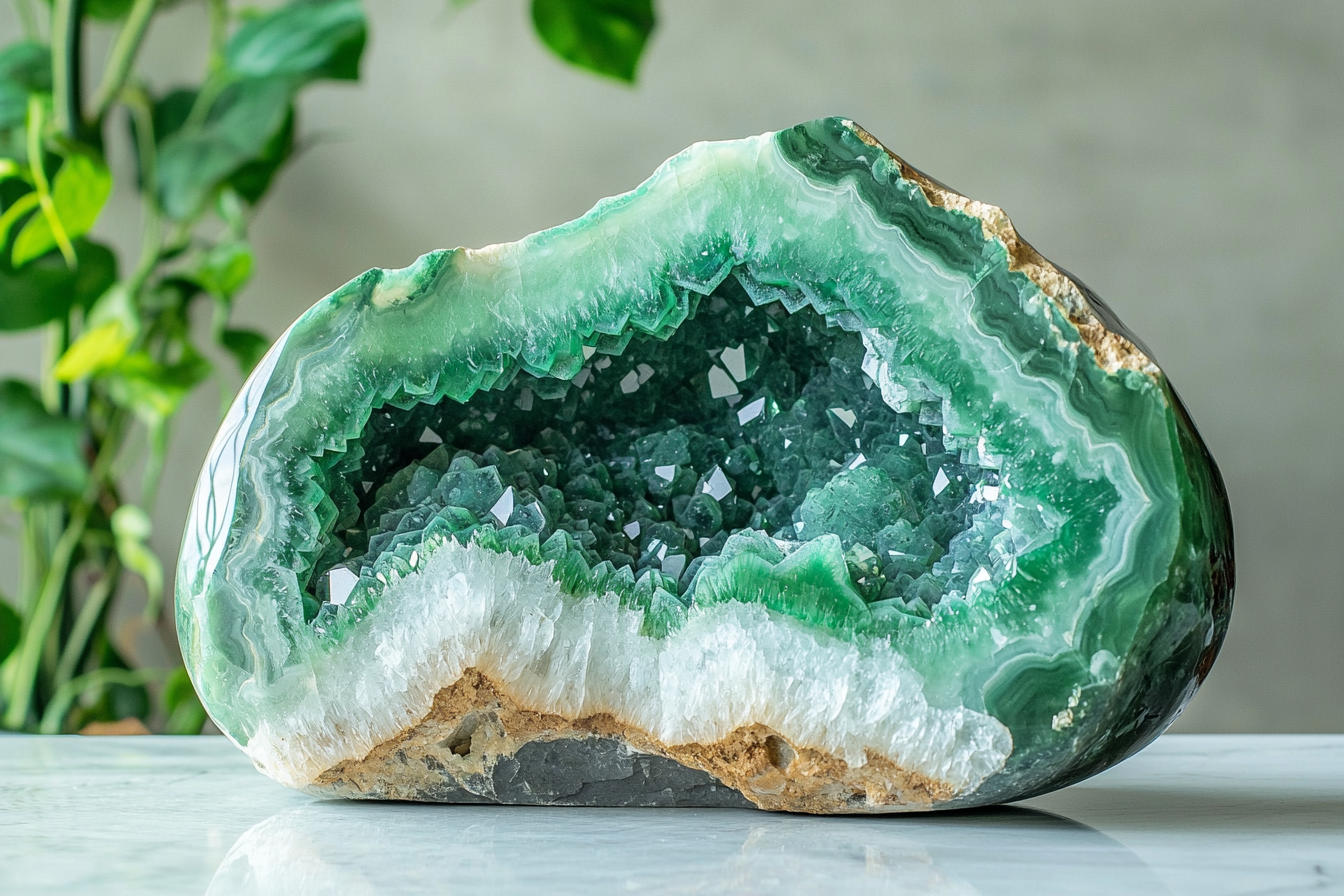 Jade Geodes: The Serene Stone of Harmony and Abundance