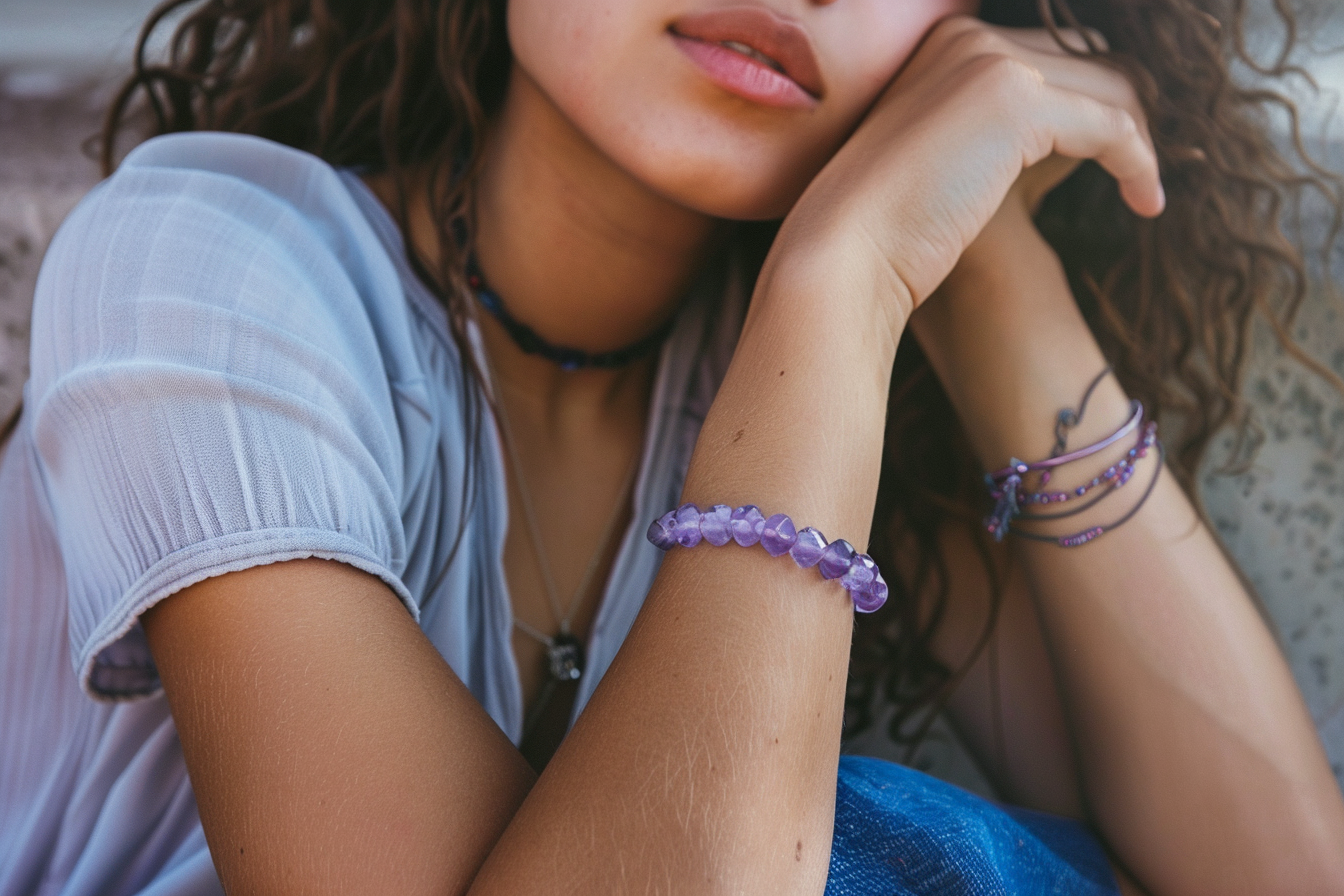 Amethyst Bracelet Eternal Charm: A Journey of Beauty and Tranquility