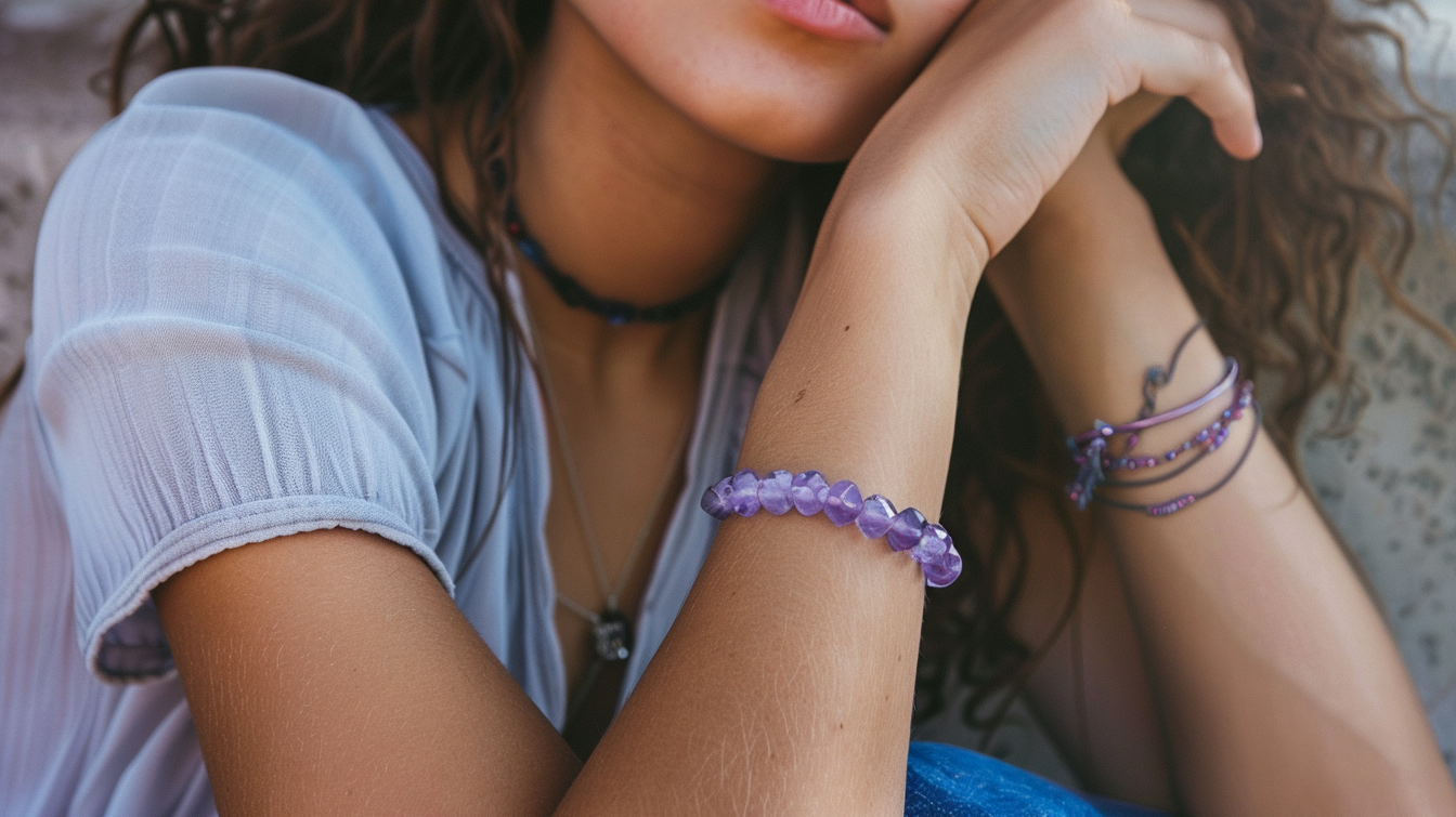 Amethyst Bracelet Eternal Charm: A Journey of Beauty and Tranquility