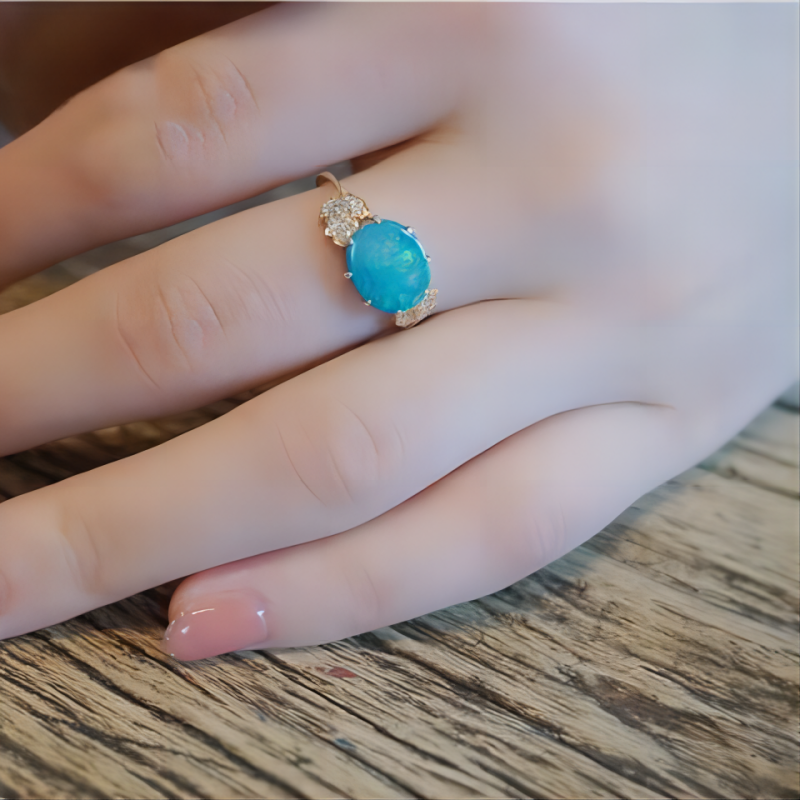 OPAL LEAF RING_4