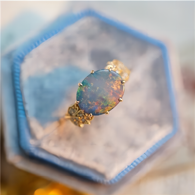 OPAL LEAF RING_2