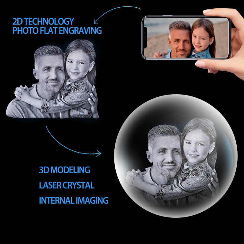 3D PHOTO ENGRAVING CUSTOMIZED CRYSTAL BALL-3