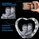 3D PHOTO ENGRAVING CUSTOMIZED CRYSTAL HEART-3