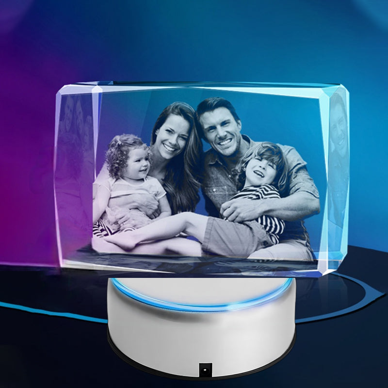 3D PHOTO ENGRAVING CUSTOMIZED CRYSTAL HORIZONTAL CUBOID-1