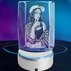 3D PHOTO ENGRAVING CUSTOMIZED CRYSTAL VERTICAL CUBOID-1