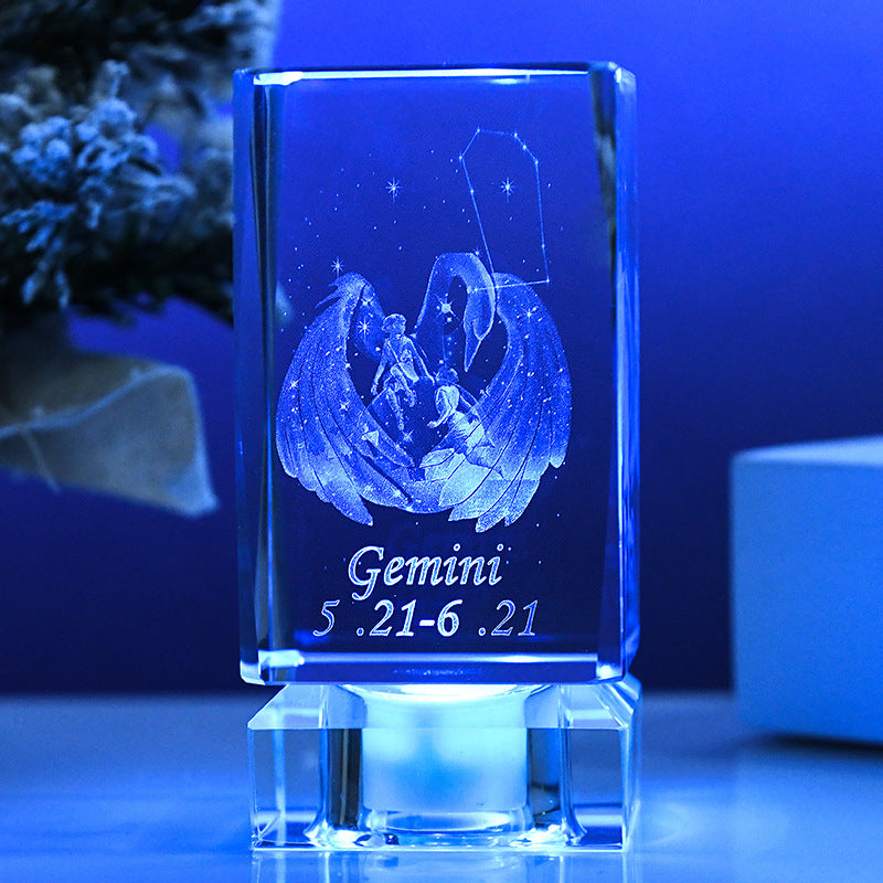 3D PHOTO INNER CARVING CRYSTAL - ZODIAC SIGNS SERIES-5