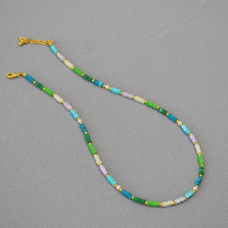 COLORED TURQUOISE VITALITY SUMMER NECKLACE_4