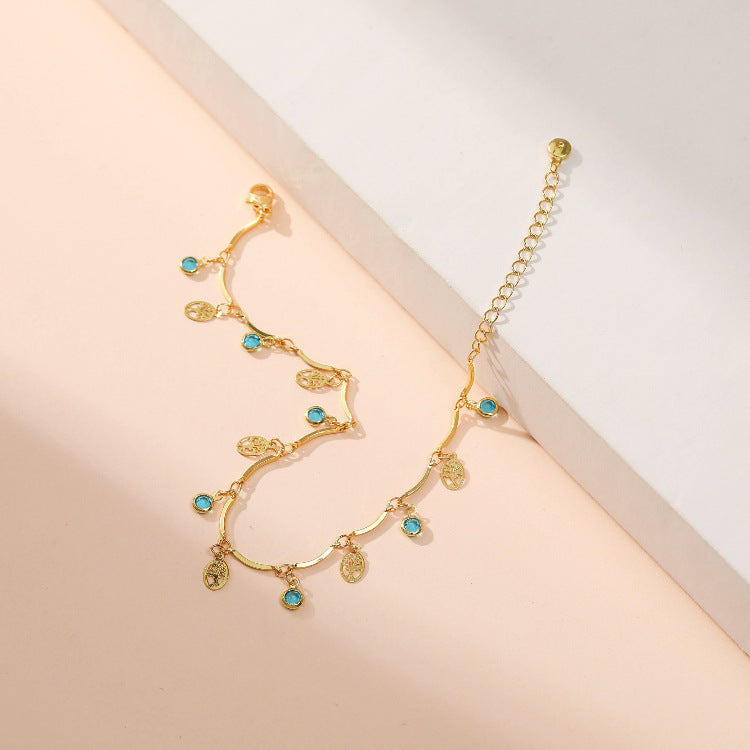 BLUE ZIRCON LIFE GROWTH ANKLET-2