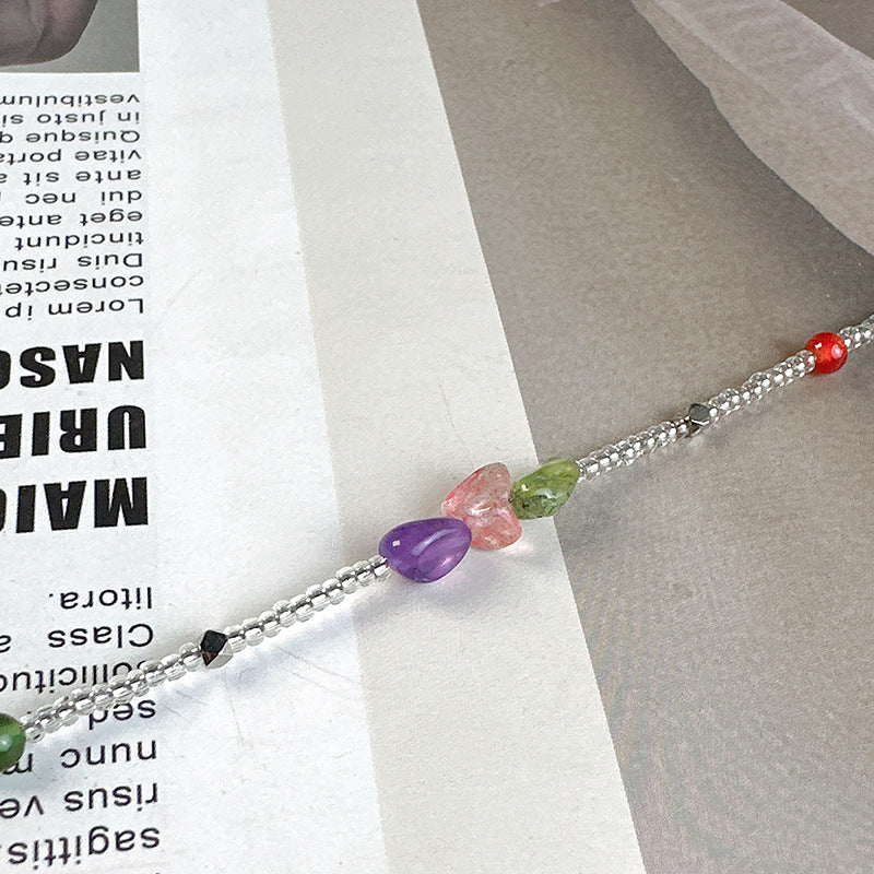 NATURAL STONE HEALING ANKLET-3
