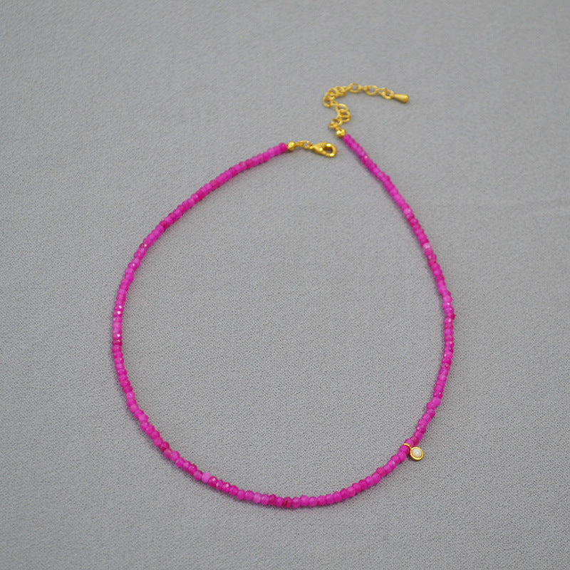 OUBO STONE PEACH BLOSSOM NECKLACE_1