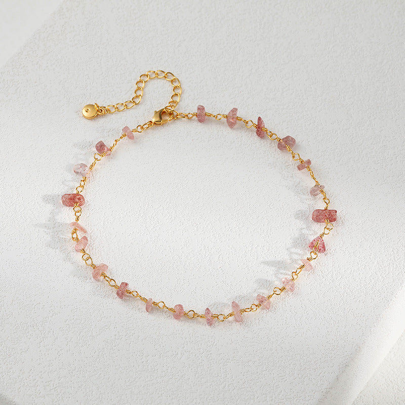 PINK CRYSTAL ATTRACTS LOVE ANKLET-1