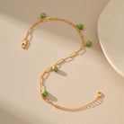 NATURAL STONE AND TURQUOISE STRESS RELIEF ANKLET-7