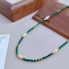 NATURAL MALACHITE PEARL PRESSURE RELIEF NECKLACE_2