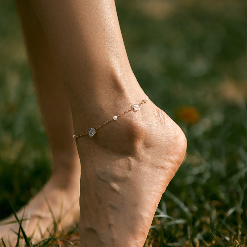 PEARL GOOD LUCK ANKLET-3
